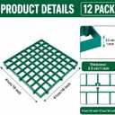 Permeable Pavers, 12 Pcs Heavy Duty Grass & Gravel Permeable Paver System Grass & Gravel Pavers PPE Plastic Pavers for Lawn Decks driveways Sidewalks shed Bases, 1" Depth, 22 Sq Ft, Green