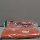 uxcell 6pcs Faux Leather Placemats for Dinner Table, PU Leather Drop-Shaped Table Mats Placemats Heat Resistant Waterproof Oil Proof Kitchen Placemats, Orange