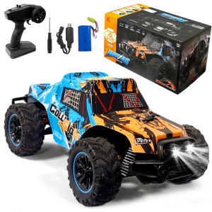 Fast RC Car 4x4 Truck - 36 mph 1:16 Brushless Motor Remote Control Car for Adults & Kids - Monster Off-Road, Durable, High-Speed Stunt with Extra Parts - Carro de Control Remoto (FAST)