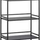 HDANI Storage Shelves, 5-Tier Metal Storage Rack with Shelf,Shelf Organizer,Garage Standing Shelving Unit for Laundry,Bathroom,Kitchen,Pantry, Closet,23.6''W X 13.8''D X 63''H,Black