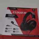 HyperX Cloud III  Wired Gaming Headset, PC, PS5, Xbox Series X|S, Angled 53mm Drivers, DTS Spatial Audio, Memory Foam, Durable Frame, Ultra-Clear 10mm Mic, USB-C, USB-A, 3.5mm  Black/Red