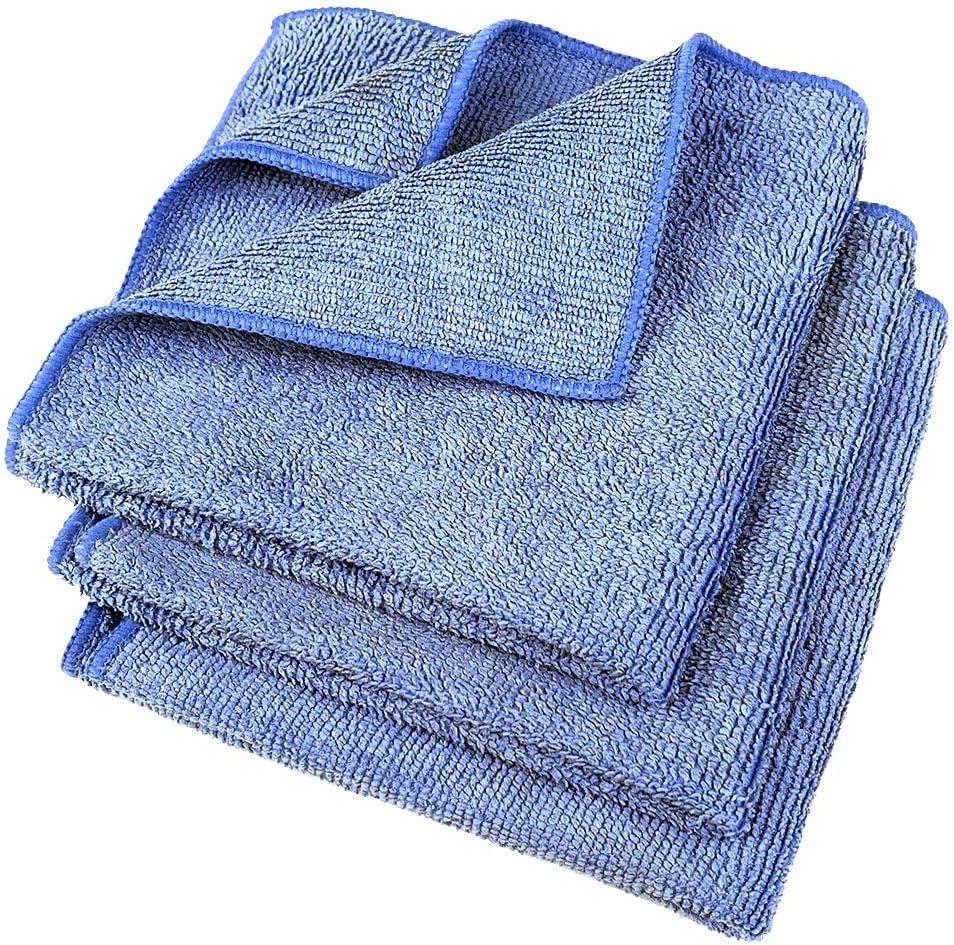 Buffalo Industries (64000) 12" x 12" Ultra Absorbent, Gentle Microfiber Cleaning Cloths, Pack of 3 - Ultra-Fine Fibers Pick up Dirt and Polish Fine Finishes, Glass, Electronics, Appliances, Furniture