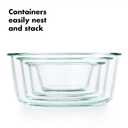 OXO Good Grips 1 Cup Smart Seal Airtight Glass Round Food Storage Container
