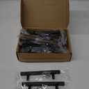 Ravinte Black Cabinet Handles 15 Pack 4 inch Matte Black Square Cabinet Pulls Kitchen Hardware 6-3/8 Inch Overall Length Kitchen Drawer Pulls