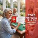 2026 Mahjong Card Large Print, 4-Pack Official, American Mahjong, Waterproof and Tear-Resistant, Easy-to-Read for Full Table