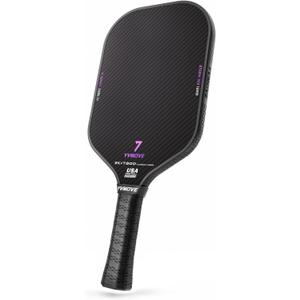 T800 Carbon Fiber Pickleball Paddle with 16mm V-Sonic IV Dynamic Core, Premium Pickle Ball Racket with Enhanced Power & Ultimate Spin, USAPA Approved, Storm008