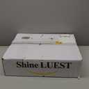 Modern LED Ceiling Light, Dimmable LED Chandelier Black Flush Mount Ceiling Lights, Remote Control Acrylic Ring Ceiling Lamp Fixture for Living Room Dining Room Bedroom, 8H-FANG-BL-04