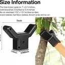 Yungyan 4 Pcs Tree Support, Plastic Fruit Tree Branch Support Device Tree Brace Prevent Them from Breaking for Vineyards Ornamental Gardens Orchards Fits on Standard 1.57 x 1.57 Inch Lumber (Grey)