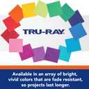 Tru-Ray Construction Paper, 50% Recycled, 12" x 18", Blue, Pack Of 50