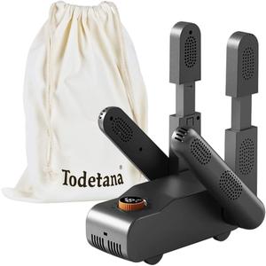 Boot Dryer Shoe Dryer, Glove Dryer with Heat Blower, Quick Drying Warmer for Work Boots, Sneakers, Hats, Helmets (Grey Gold)