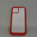 Diaclara Designed for iPhone 13 Case, Full Body Rugged Case with Built-in Touch Sensitive Anti-Scratch Screen Protector, Soft TPU Bumper Case for iPhone 13 6.1" (Red and Clear)