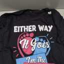 Either Way It Goes I'm The Mom Mother Mama Gender Reveal T-Shirt XL