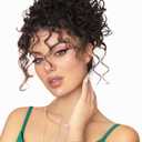 ALXNAN Messy Hair Bun Hair Piece for Women Elastic Drawstring Loose Wave Curly Buns Short Dark Brown Synthetic Ponytail Extension Hair Bun Extensions Thick Updo Hairpieces for Women Daily Use. (8 Inch)