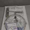 Wall Mounted Makeup Mirror, 1x/20x Magnifying Mirror with 8.5" Double Sided, Vanity Makeup Mirror for Bathroom, Brushed Nickel