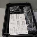 3 Tier Rolling Utility Cart with Drawer,REBECAT Utility Cart Made of Multifunctional Storage Organizer Tool for Kitchen,Bathroom,Living Room,Office(Black)