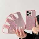 ZTOFERA for iPhone 16 Pro Max Case,Cute Pink Ribbon Bow Tie Planet Star Floral Aesthetic Phone Case,Trendy Slim Hard IMD Shockproof Protective Bumper Phone Cover for Women Girls,Ribbon