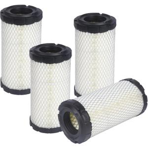 4 Pack Air Filter 11013-1290 For Kawasaki Mule, For John Deere M113621, For Fleetguard AF25550, For Donaldson P822686, Replaces 11013-7029, 11013-7048