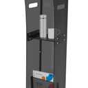 Acrylic Podium Stand with Storage Shelf, Segmented Black Lecterns &  Podiums, Pulpits for Churches, Conference, Speeches, Wedding, Classroom, Concert, 47" H Professional Presentation Podiums