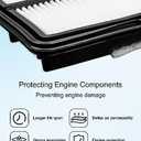 Engine Filter Fit for Nissan Kicks 1.6L 2018-2023 Versa 1.6L 2020-2023 Replace 16546-5RB1A, CA12315, PA10424