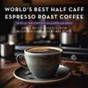 World's Best Half Caff Espresso Roast Coffee Pods 100ct Keurig Compatible (EXP 07/31/26)