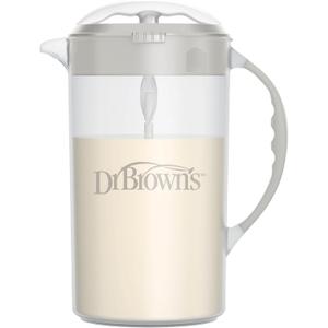 Dr. Brown's Baby Formula Mixing Pitcher with Adjustable Stopper, Locking Lid & No Drip Spout, Gray, BPA-Free, 36 oz