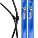 Quiet Front Windshield Wiper Blades 22 inch and 21 inch Set of 2, OEM Quality All-Season Windshield Wipers,U&J-Hook for My Car/Automotive Replacement, Easy to Install OEM Replacement Parts