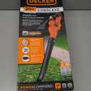 BLACK+DECKER 20V MAX* Cordless Sweeper with Power Boost, Leaf Blower with Battery and Charger (LSW321)