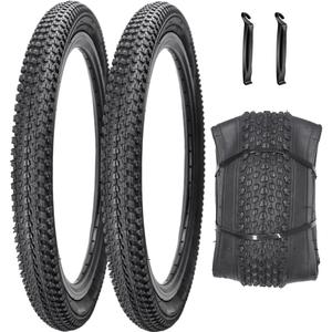 2 Pack Bike Tires 14"/16"/18"/20"/26"x2.125" with or Without Inner Tubes 14/16/18/20x1.75/1.95/2.125 AV 32mm Schrader Valves for Mountain Urban Trail Road Park