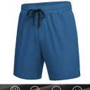 COOFANDY mens Athletic Shorts (Blue, M)