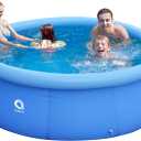 Inflatable Top Ring Swimming Pool, Blue (10ft x 30in)