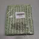 Small Bathroom Rugs,18"x30" Non Slip Sage Green Braided Bath Mat for Bathroom Floor,Washable Luxury Bath Rug for Tub Soft Boho Absorbent Shower Mat