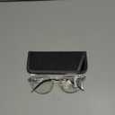 Exquisite Round Ultralight Progressive Multifocus Reading Glasses Women Men Durable Blue Light Blocking Anti EyeStrain/UV Multifocal Readers Spring HingeMid-Near Range 3ft,Top is Not 02.5 Clear