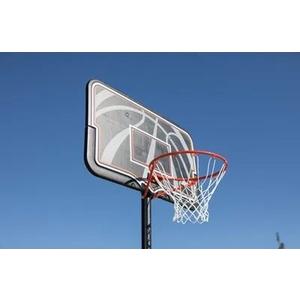 Lifetime Courtside Height Adjustable Portable Basketball System, 50 Inch Shatterproof Backboard, Black/Red/Blue, Standard