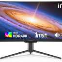 INNOCN 49" Curved Monitor Ultrawide Gaming 120Hz 32:9 QHD 5120 x 1440P Computer Monitor, R1800, 99% sRGB, HDR400, USB Type C, DisplayPort, HDMI, Built-in Speakers, Height/Tilt Adjustable - 49C1R