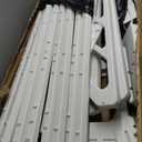 Blue Wave A Frame Flip Up Ladder for 48 to 54-in Deep Above Ground Pools  No Deck Required - Weather-Resistant Resin with Non-Skid Treads & Anti-Entrapment Design - Easy Setup, 225-lb Capacity