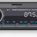 SIXWIN Single Din Car Stereo with Bluetooth 5.0 Hands Free Calling Voice Control Car Stereo FM Radio Car Mp3 Player USB AUX Port Audio Recording Remote Control Car Audio System Car Audio Receivers (P1)