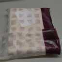 jinchan Beige Linen Blend Curtain 90 Inches Length 1 Panel for Sliding Door, Light Filtering 100 Inches Extra Wide Living Room Natural Drape with Rod Pocket Back Tab (100W x 90L, Ecru)