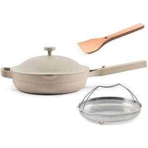 Our Place Always Pan 2.0-10.5” (2.6 Qt) Nonstick, Toxin-Free Ceramic Cookware | Patented 10-in-1 Aluminum Frying & Sauté Pan | Safe for Oven, Induction & All Cooktops up to 450°F | Steam JUST POT