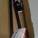 Black Curtain Rod for Windows 30 to 45 Inches,5/8 Inch Diameter Small Curtain Rods Set with Adhesive Brackets,Renter Friendly Adjustable Curtain Rods for Bedroom,Living room