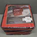 4 x Zober Christmas Ornament Storage Box - Stores 64 Ornaments - Non-Woven, Tear- Proof Christmas Ornament Storage Containers - 3 Inch Cube Compartments - Red