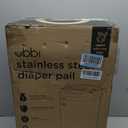 Ubbi Steel Diaper Pail, Odor Locking, No Special Bag Required, Award-Winning, Registry Must-Have, Ivory