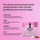 One A Day Prenatal Advanced- Prenatal Vitamins with Folic Acid, Choline, DHA & Iron, Pregnancy Vitamins for Women to Support Baby’s Development, 60+60 Ct (120 Total Set), EXP: 2027/02