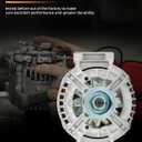 OCPTY Alternator 150 Amp Alternator for Mercedes-Benz C230 C280 C300 C350 E350 CLK350 SLK280 SLK300 SLK350 2005-2011 Replaces OE 11215 A00343