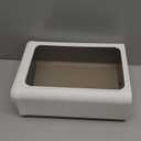 Miaocona Underwear Organizer Drawer, 1 Cell Plastic Sock Underwear Storage Drawer, Stackable Closet Organizers and Storage Box for Bras, Socks, Scarves, Ties, Belt (Queen SizeWhite, 1 Pcs)