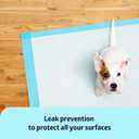 Medline Light Absorbency Underpad, 23" x 36", 50 Count, Disposable Bed, Furniture & Surface Protection, For Kids, Adults, Elderly, Puppy Pad, Changing Pad, Incontinence Pee Pad, Chucks