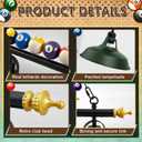 Ossesay Adjustable Pool Table Lights, 4 Lights for 7'-8' Billiard Table, 27.17 x 14.57 x 7.28 inches