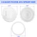 Blulu 2 Pack 5 Gallon Water Jug Spigot Replacement Faucet Assy Compatible with Coleman 5 Gallon Faucet Assy Camping, Tailgating, Parties, Emergencies