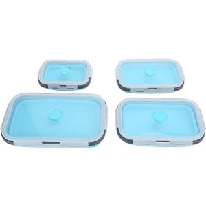 Silicone Lunch Box Set with Buckle Design
Collapsible, food-grade silicone, microwave safe, travel-friendly, non