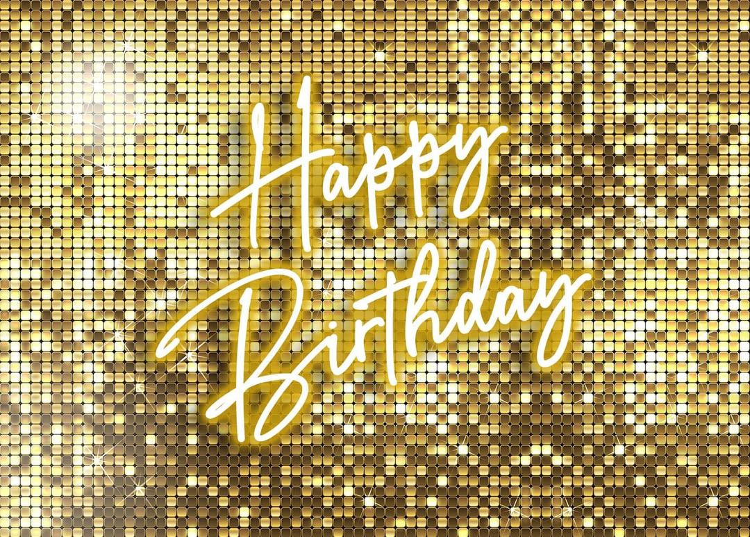 Withu Golden Flash Square Happy Birthday Backdrop for Photography Neon Glitter Gold Sequins Stars Shimmer Wall Cake Table Decorations Background Theme Bday Party Decor Banner 6x4ft Withu Golden Flash Square Happy Birthday Backdrop for Photography Neon Glitter Gold Sequins Stars Shimmer Wall Cake Table Decorations Background Theme Bday Party Decor Banner 6x4ft