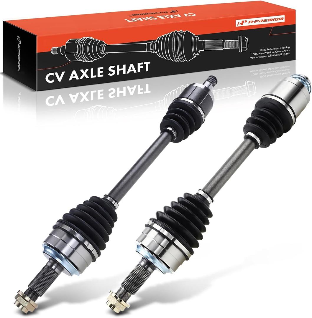 A-Premium Pair (2) Front CV Axle Shaft Assembly Compatible with Honda Accord 2008-2014 2.4L, Civic 2014 1.8L & Acura TSX 2009-2013 2.4L, Driver and Passenger Side, Replace# 44306TA0A50, 44305TA0A50